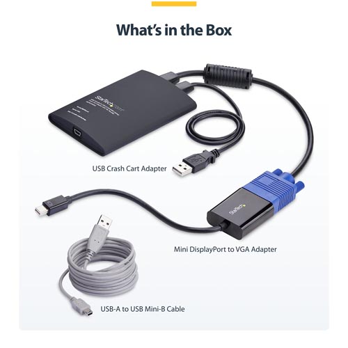 StarTech NOTECONS02-VGA-MDP Portable Crash Cart Adapter - Image 6