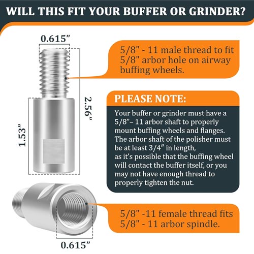 Uningmng 2’’ Airway Buffing Wheel Extension Shaft - Image 8