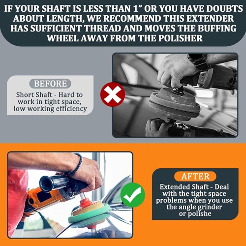 Uningmng 2’’ Airway Buffing Wheel Extension Shaft - Image 5