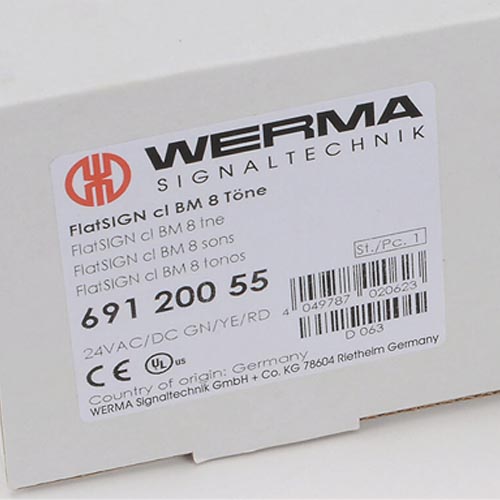 Werma FlatSIGN 691.200.55 Red/Green/Yellow Buzzer Signal Tower - Image 2