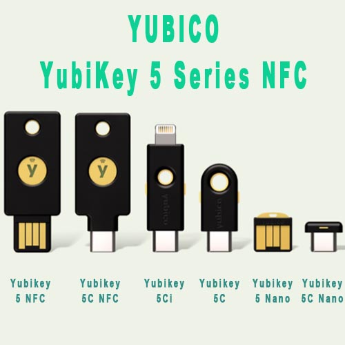 Yubico YubiKey 5 Series NFC 2FA Security Key FIDO