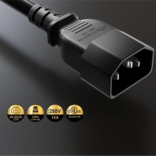 CableLeader 6ft C15 PDU Server Power Cord C14 to 14AWG - Image 5