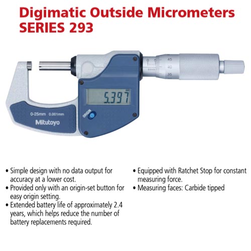 Digimatic 293-832 Micrometer 0-25 mm |0- 1” - Image 4