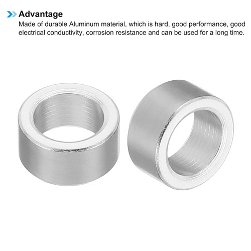 PATIKIL M8 Aluminium Spacer (ID)8.2 mm (OD)12 mm (L)6 mm - Image 3