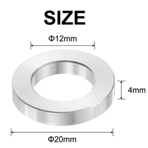 QUARKZMAN Aluminium Spacers (ID)12 mm (OD) 20 mm (L) 4 mm - Image 3