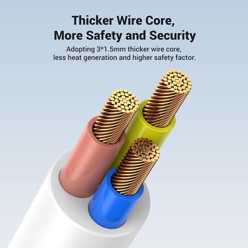 UGREEN 2M Power Extender Cord 3 Outlets With 3 USB - Image 2