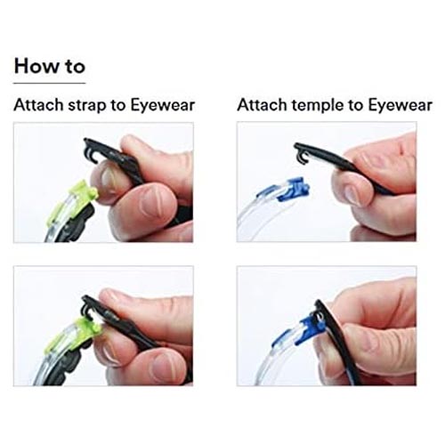 3M Solus 1000 Safety Glasses Blue/Black Frame - Image 2