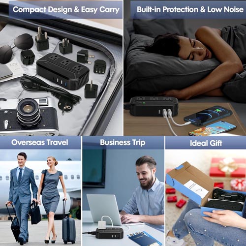 AceChef Voltage Converter 2300W 220V/240V to 110V/120V - Image 2