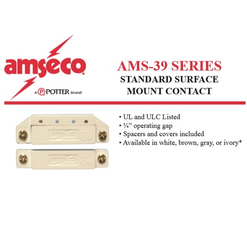 Amseco AMS-39W Surface Mount Magnetic Contact switch - Image 3