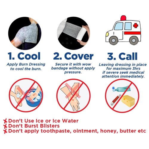 BurnFree 30cm x 40cm Sterile Face Mask Burn Dressing - Image 3