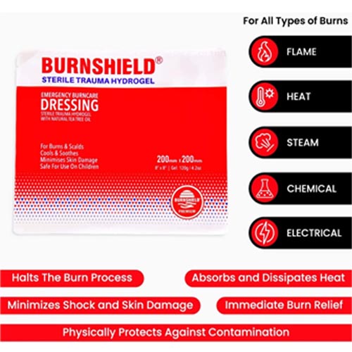 Burnshield Premium Sterile Emergency Burn Dressing - Image 10