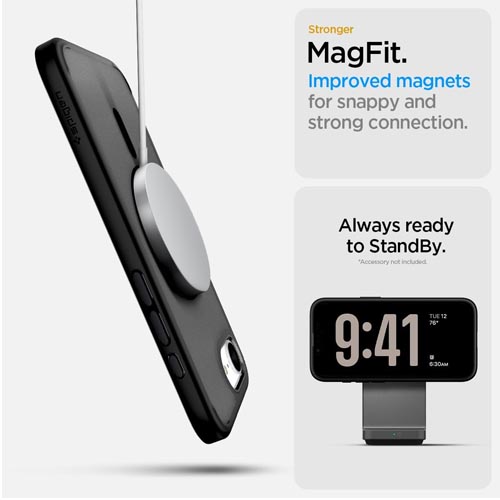 Spigen ACS09144 iPhone 16e Case Cover Frost Black - Image 5