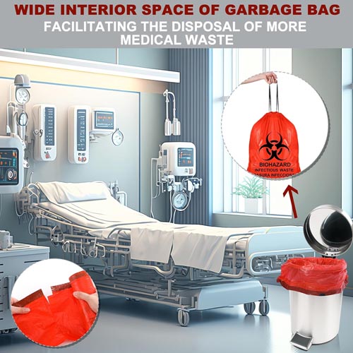 Geiserailie 24'' x 24" Biohazard Waste Disposal Bags - Image 3