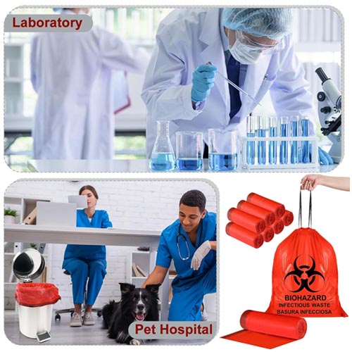 Geiserailie 24'' x 24" Biohazard Waste Disposal Bags - Image 2