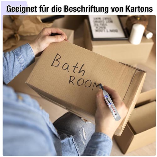 YYSHUS Permanent Marker 2-3 mm Bullet Tip Black - Image 5