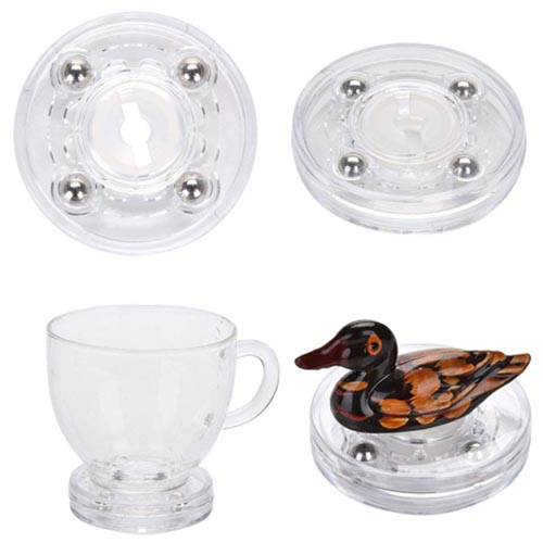 TamBee 2 Inch Acrylic Lazy Susan Turntable