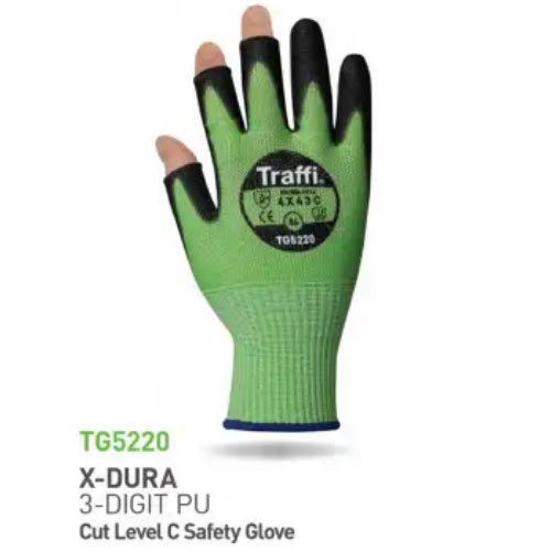 Traffi TG5220 Dura 3 digit Cut High Performance Gloves