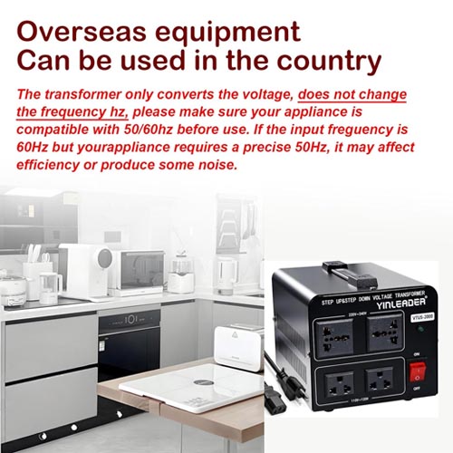 Yinleader 500w Voltage Transformer 110/120 To 220/240 Volt - Image 3