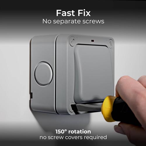 BG Electrical WP30 Weatherproof 2-Pole Single Wall Switch - Image 6