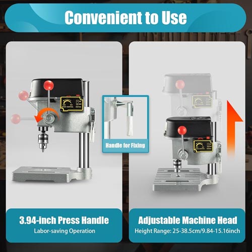 KVTUYC Mini 6-Speed Electric Bench Drill Stand - Image 7