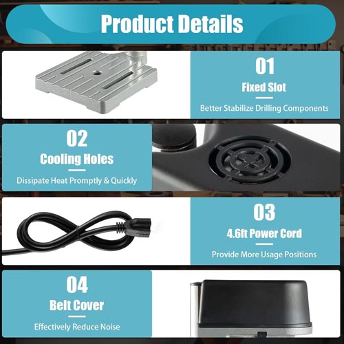 KVTUYC Mini 6-Speed Electric Bench Drill Stand - Image 3