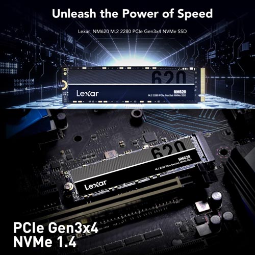Lexar NM620 512GB M.2 SSD 2280 NVMe - Image 3