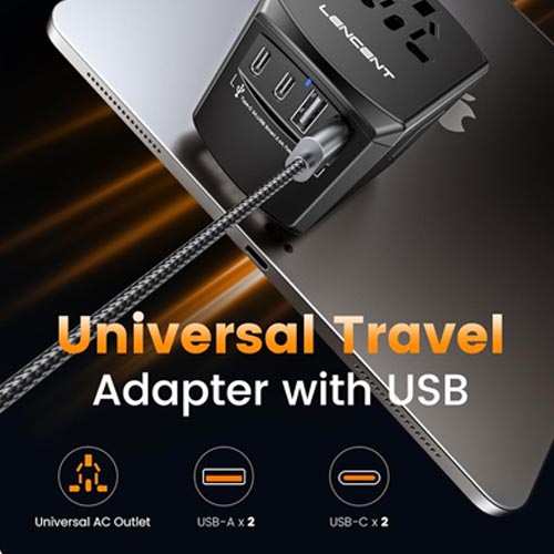 LENCENT PA007-2A2C Universal Power Adapter - Image 8