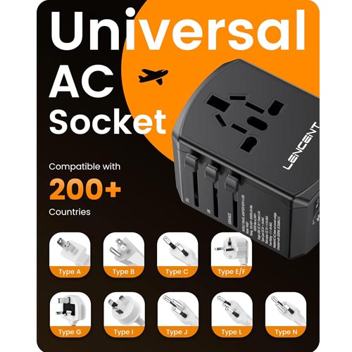 LENCENT PA007-2A2C Universal Power Adapter - Image 4