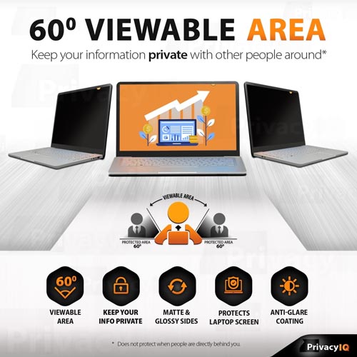 Privacy IQ PQ-YP14W9-2PK 14" Laptop Privacy Screen-Filter (16:9) - Image 6
