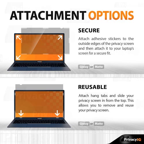 Privacy IQ PQ-YP14W9-2PK 14" Laptop Privacy Screen-Filter (16:9) - Image 4