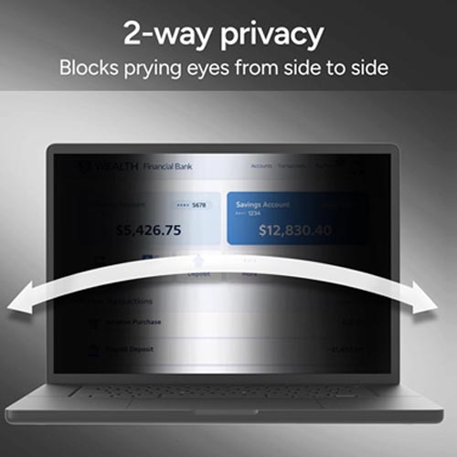 ZAGG 14” Universal Laptop Privacy Screen & Monitor Filter (16:10) - Image 7