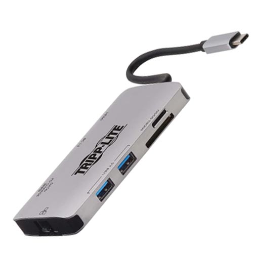 Tripp Lite U442-Dock5-Gy USB C Docking Station