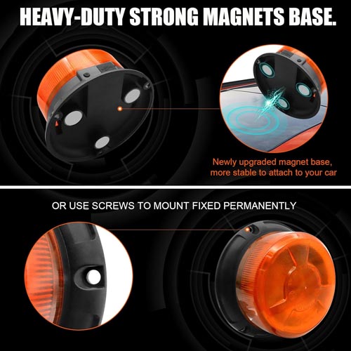 ANTOM Magnetic Wireless LED Amber Strobe Light - Image 8