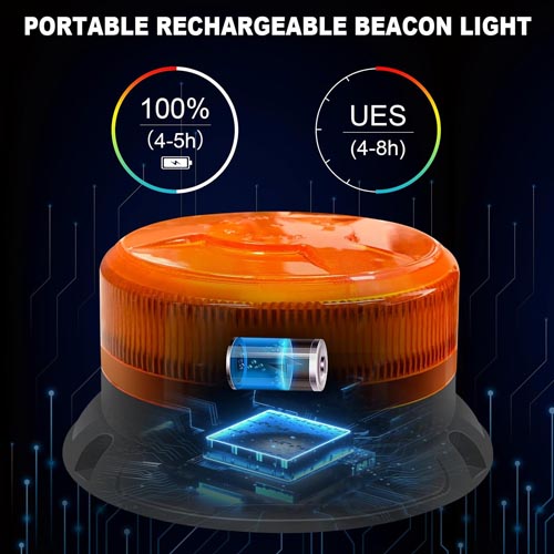 ANTOM Magnetic Wireless LED Amber Strobe Light - Image 7