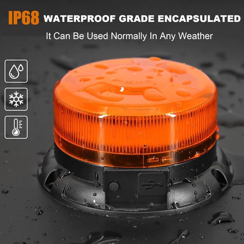 ANTOM Magnetic Wireless LED Amber Strobe Light - Image 4