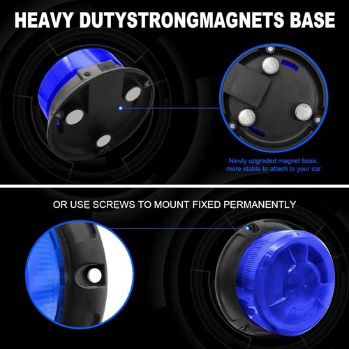 ANTOM Magnetic Wireless LED Blue Strobe Light - Image 6