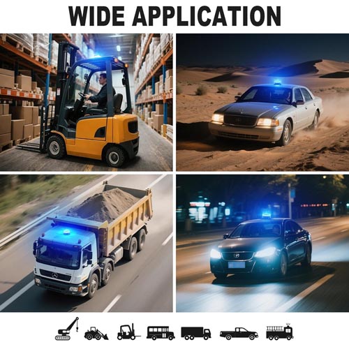 ANTOM Magnetic Wireless LED Blue Strobe Light - Image 2