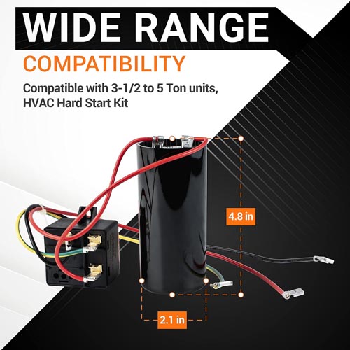 BlueStars 5-2-1 CSR-U2 Hard Start Capacitor Kit - Image 5