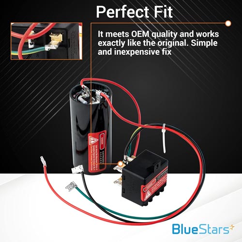 BlueStars 5-2-1 CSR-U2 Hard Start Capacitor Kit - Image 3