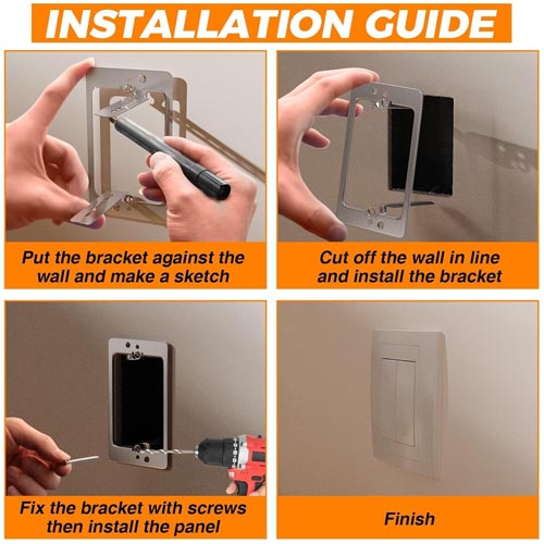 CHOWZZ Single Gang Low Voltage Mounting Bracket - Image 6