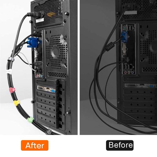 Cable Creation 15cm Reusable Fastening Cable Ties 50 pk - Image 6