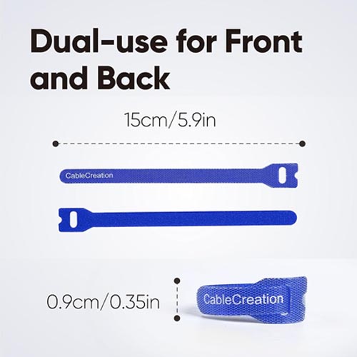 Cable Creation Multi-Colored Reusable Cable Ties 60 pk - Image 10