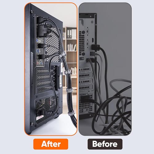 Cable Creation Multi-Colored Reusable Cable Ties 60 pk - Image 8