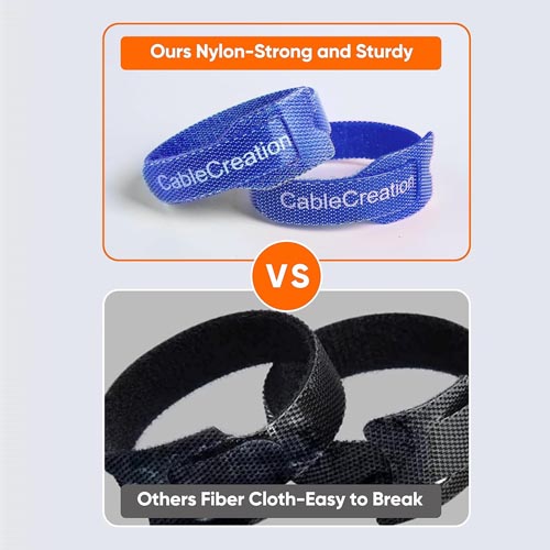 Cable Creation Multi-Colored Reusable Cable Ties 60 pk - Image 6