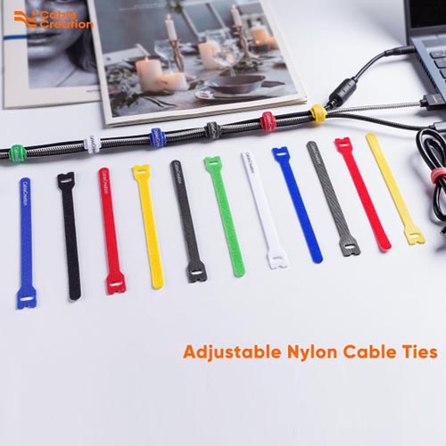 Cable Creation Multi-Colored Reusable Cable Ties 60 pk - Image 3
