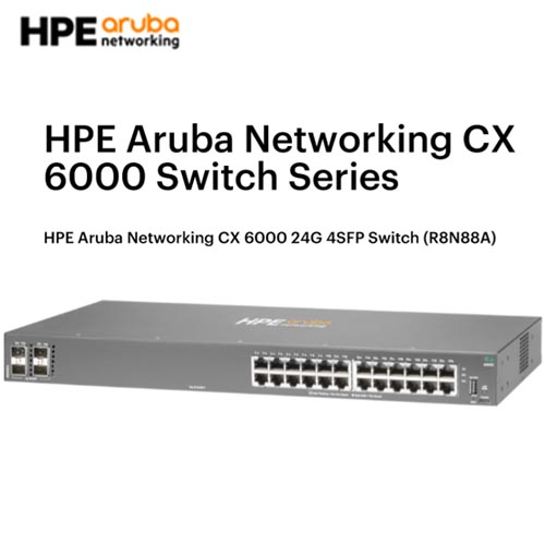 Aruba R8N88A CX 6000 24G 4SFP Networking Switch