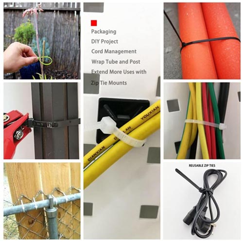 HS Adjustable & Releasable Heavy Duty Wire Zip Ties - Image 2