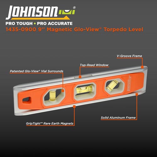 Johnson Level & Tool 1435-0900 9" Magnetic Level - Image 2