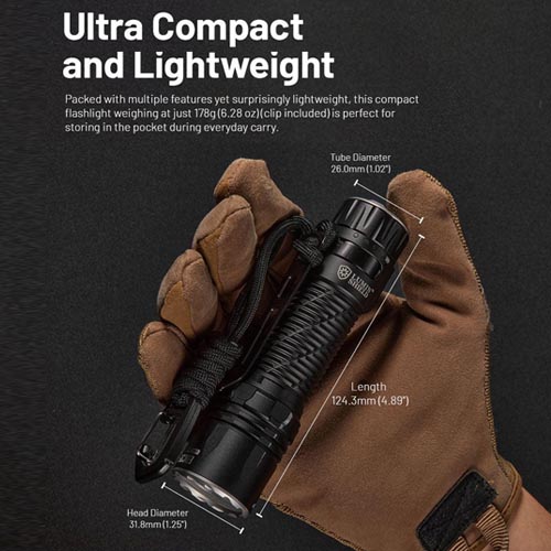 Nitecore EDC35 Rechargeable Flashlight 5000 Lumen - Image 6
