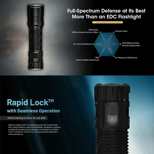 Nitecore EDC35 Rechargeable Flashlight 5000 Lumen - Image 3